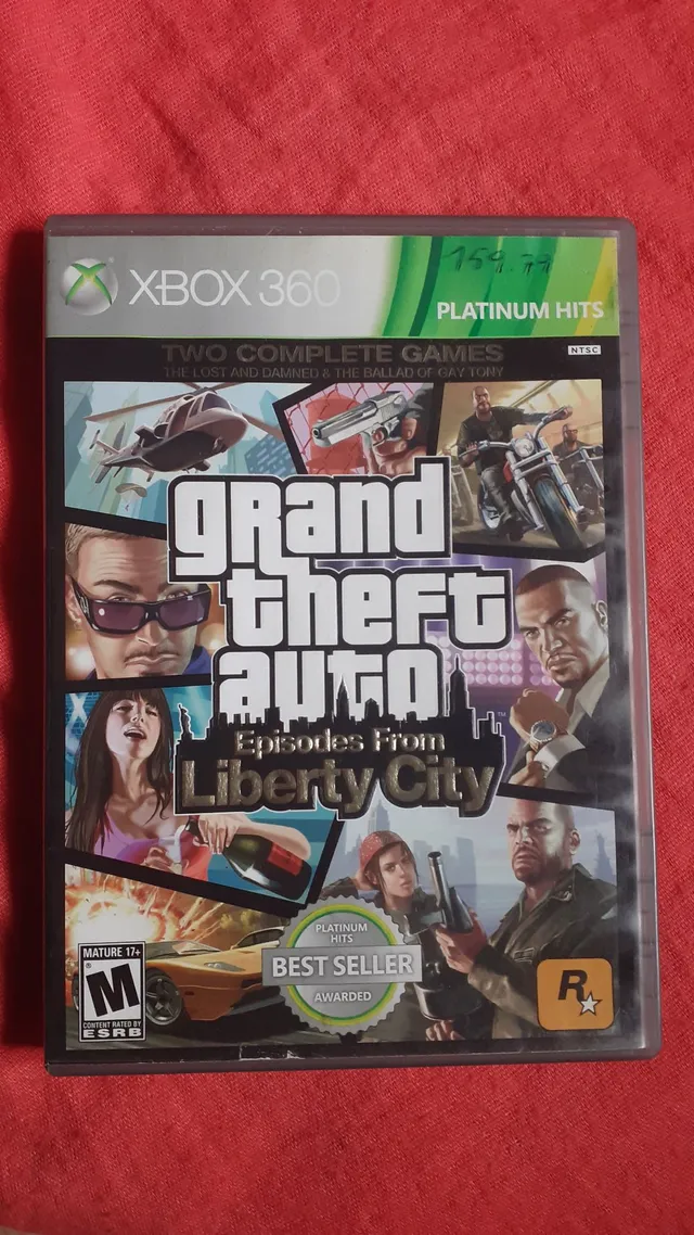 Jogo Gta 4 + Liberty City Xbox 360 Original Pack 2 Jogos