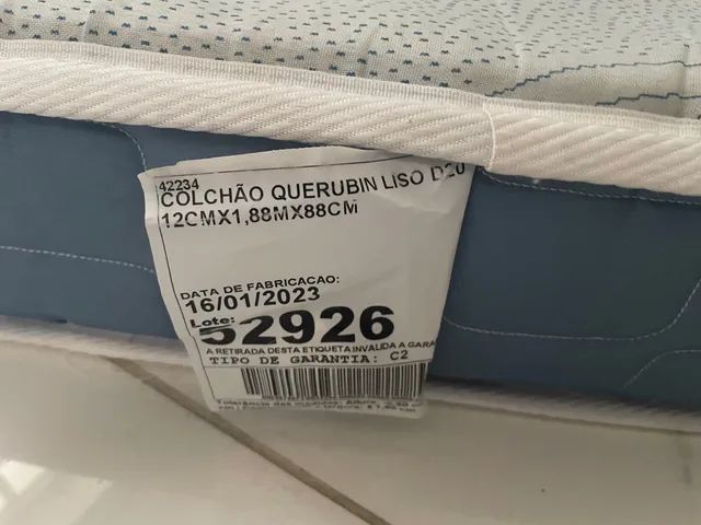 Colchão Solteiro Querubin Liso 88cm Espuma D20 - Solteiro - Foto 5