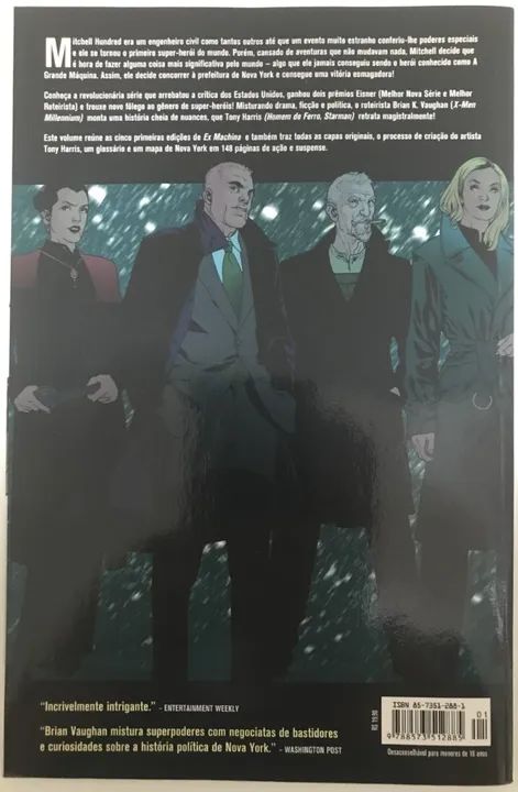 Ex Machina Vol. 1 - Brian K Vaughan - Panini - Foto 2