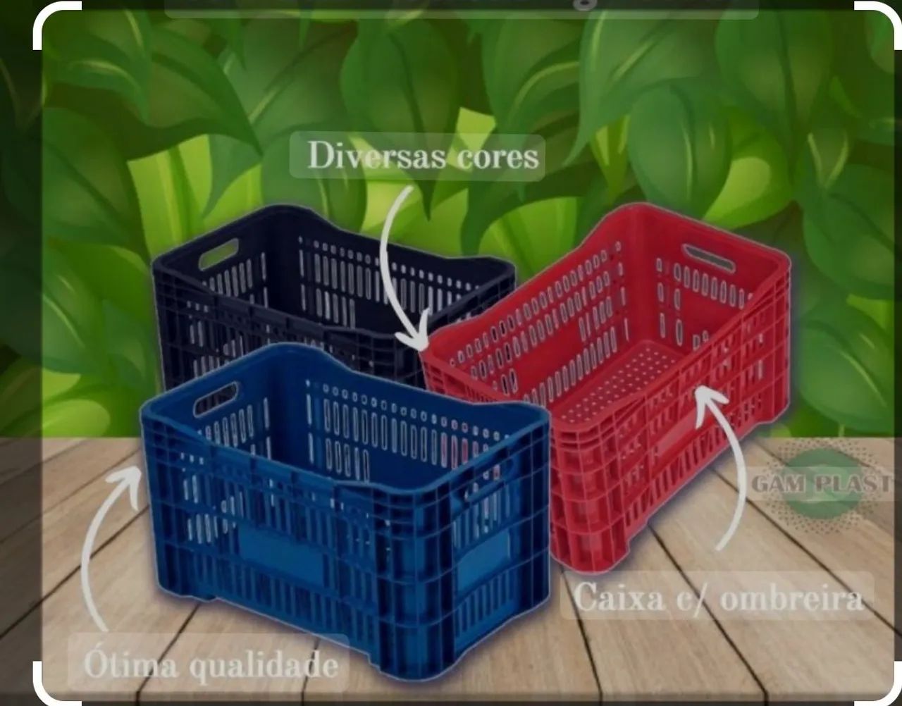 Promoção Final de ano Caixas plásticas novas organizadora , empilháveis em geral - Foto 6