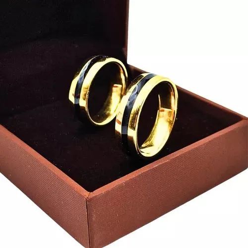 LINDAS ALIANÇAS COM ANEL SOLITÁRIO E CAIXINHA DE BRINDE  - Foto 3