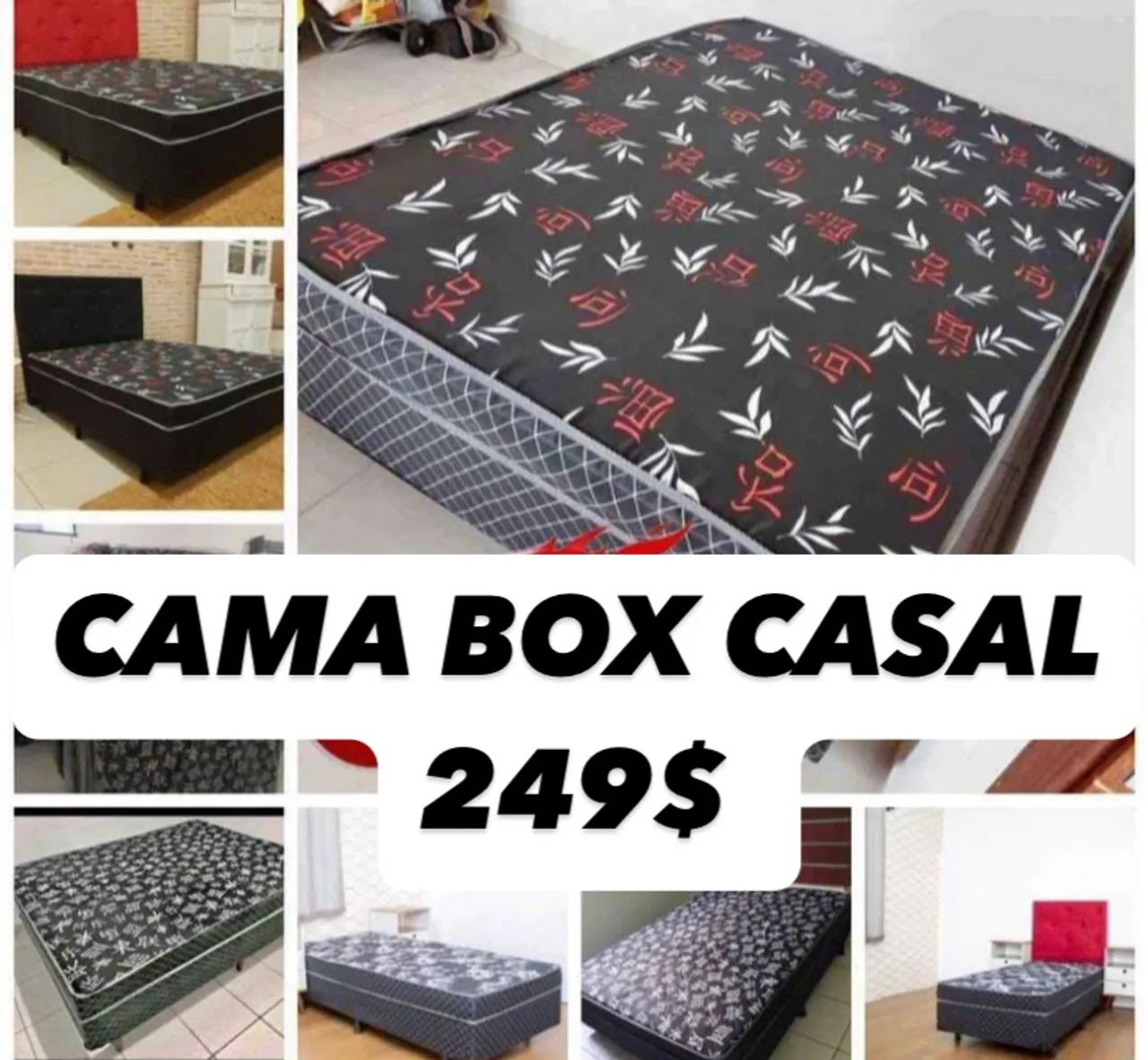 CAMA BOX CASAL 249$$ PAGAMENTO NA ENTREGA