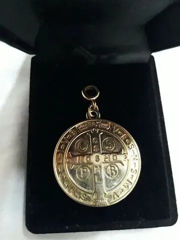 Berloque, Pingente para pulseira São Bento Semi Jóia Dourado,,,, - Foto 2