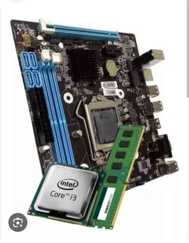 Kit i3+ placa mãe 1155 + 4gb ram + cooler