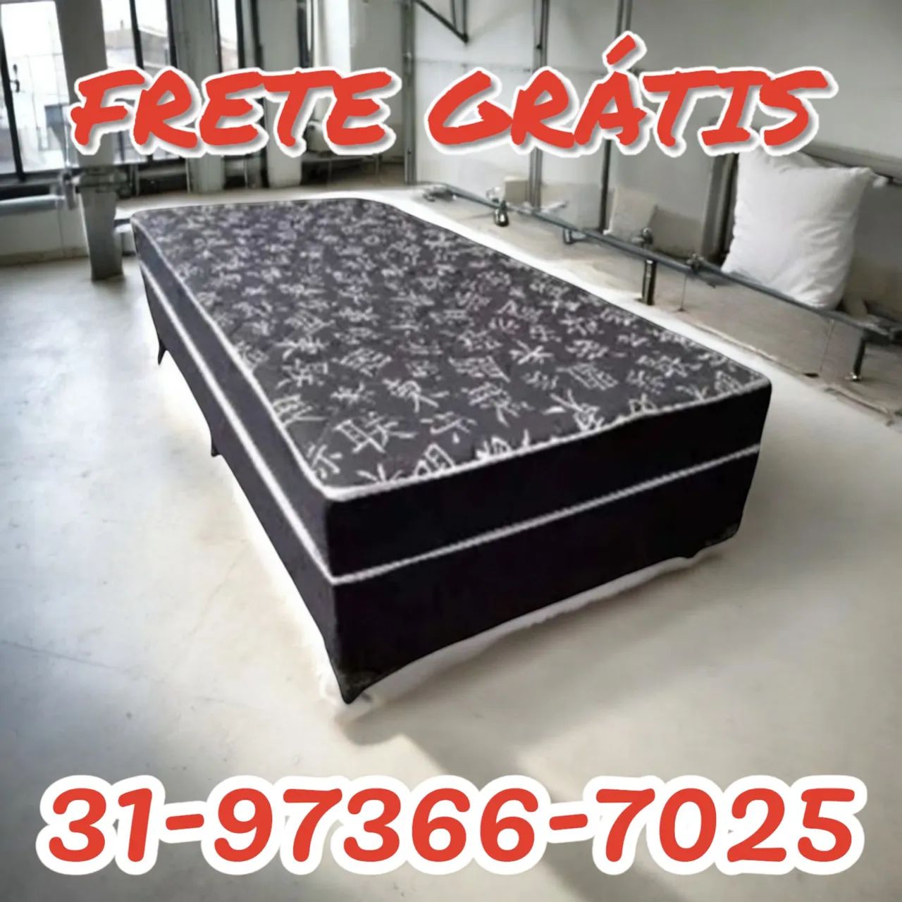 CAMA SOLTEIRO BOX / NOVAS / MELHOR PREÇO!!!