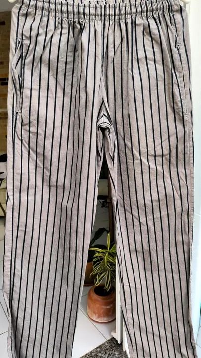 Calça de chef importada. MODO INDUMENTARIA - CALÇA STRIPES CINZA E PRETO - Foto 5