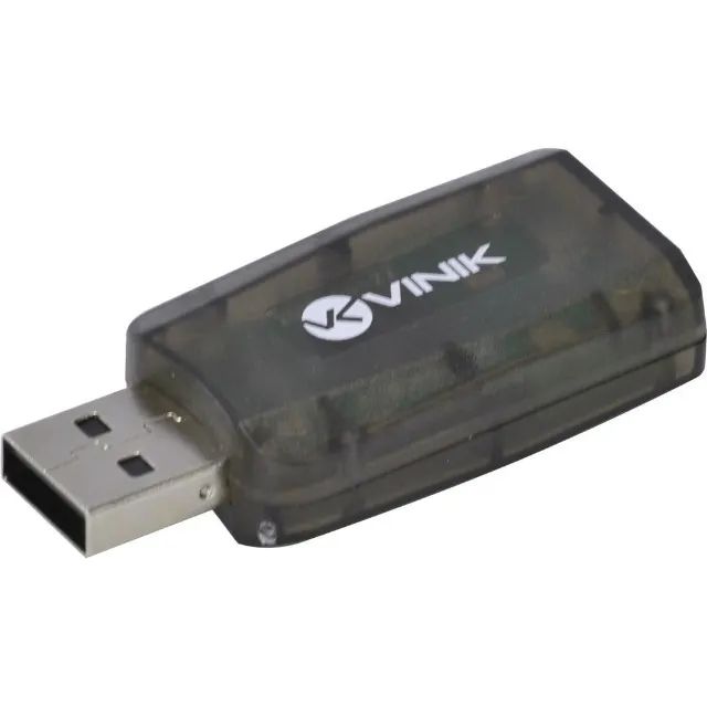 Adaptador de Som / Placa Som 5.1 - Usb 2.0 - Estereo + Microfone P2