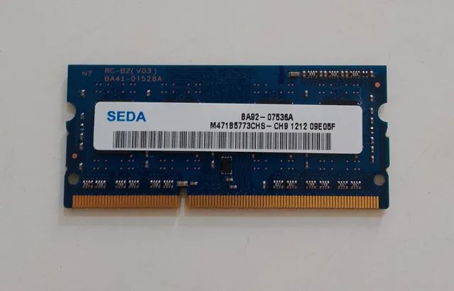 Memória 2gb SEDA M417b5773CHS-CHB 1212 O9E05F DDR3 para notebook