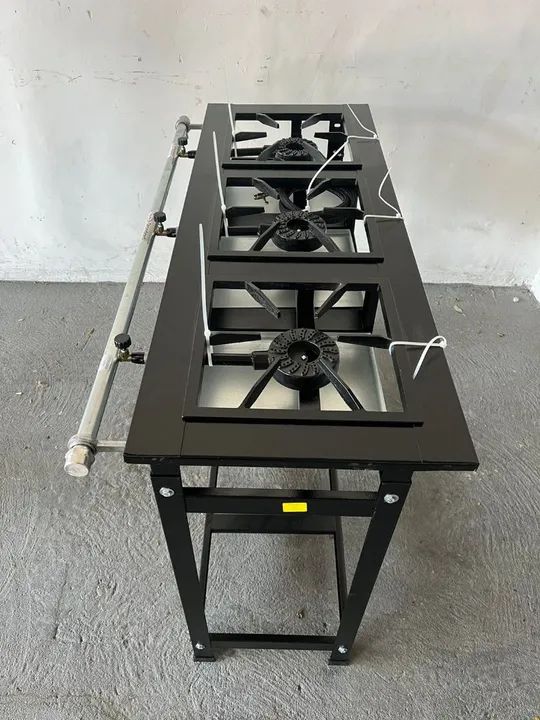 Fogão industrial 3 bocas alta pressão novo - Foto 2
