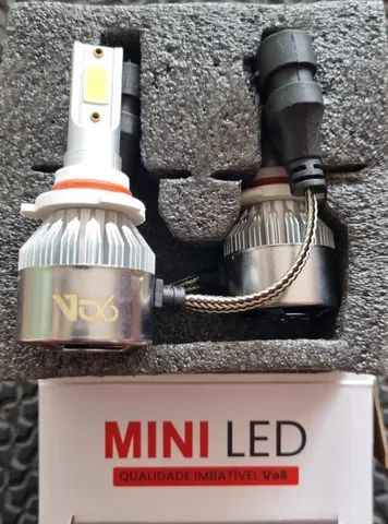 Par Lampada Led automotiva C6 Vo6 Cooler H1 H3 H4 H7 H11 H16 HB3 HB4  * H27 