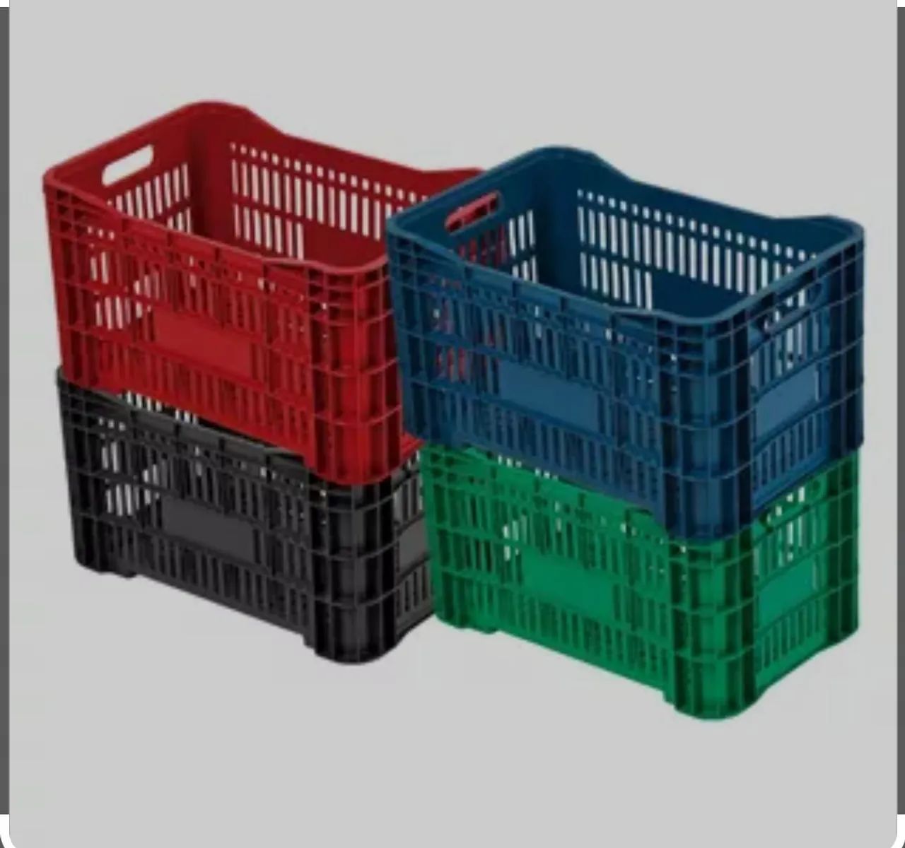 Promoção Final de ano Caixas plásticas novas organizadora , empilháveis em geral - Foto 5