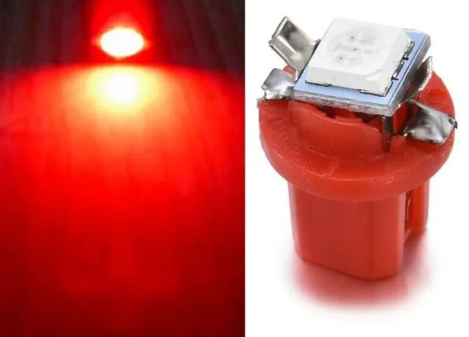 Led Lamp Smd 5050 12v Vermelho Painel Carro Moto T5 B8 2 Unid. Arduino Automação COD-CP386 - Foto 3