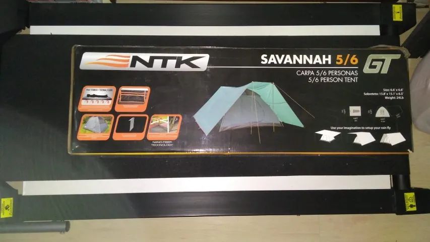 Barraca De Camping Savanah Gt Para 5-6 Pessoas Azul NTK - Nautika