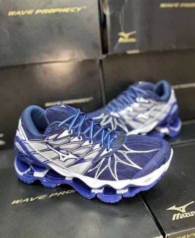 Mizuno pro 7 store azul e branco