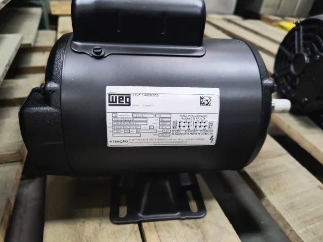 Motor Elétrico Weg 1/2 CV 2 Polos Monofásico Seminovo - Foto 3