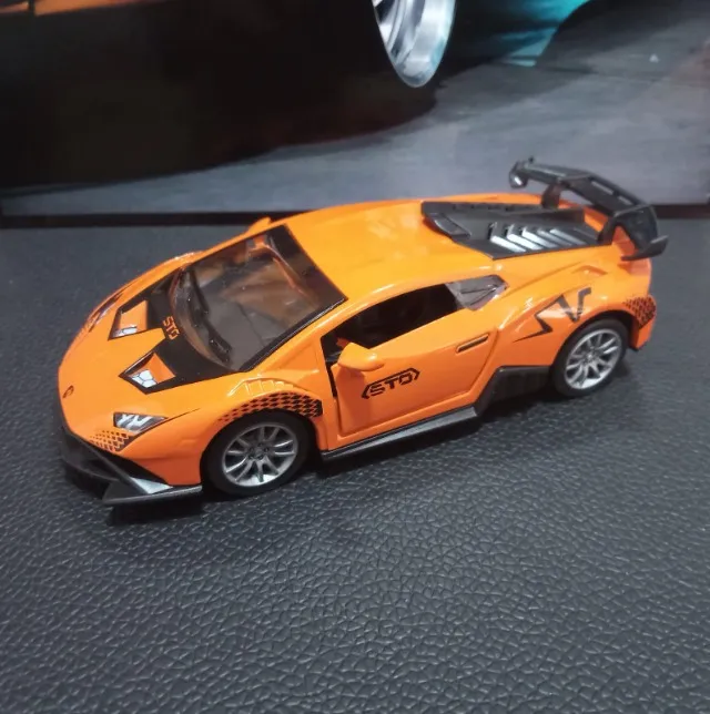 Carrinho Miniatura Lamborghini Huracan Laranja