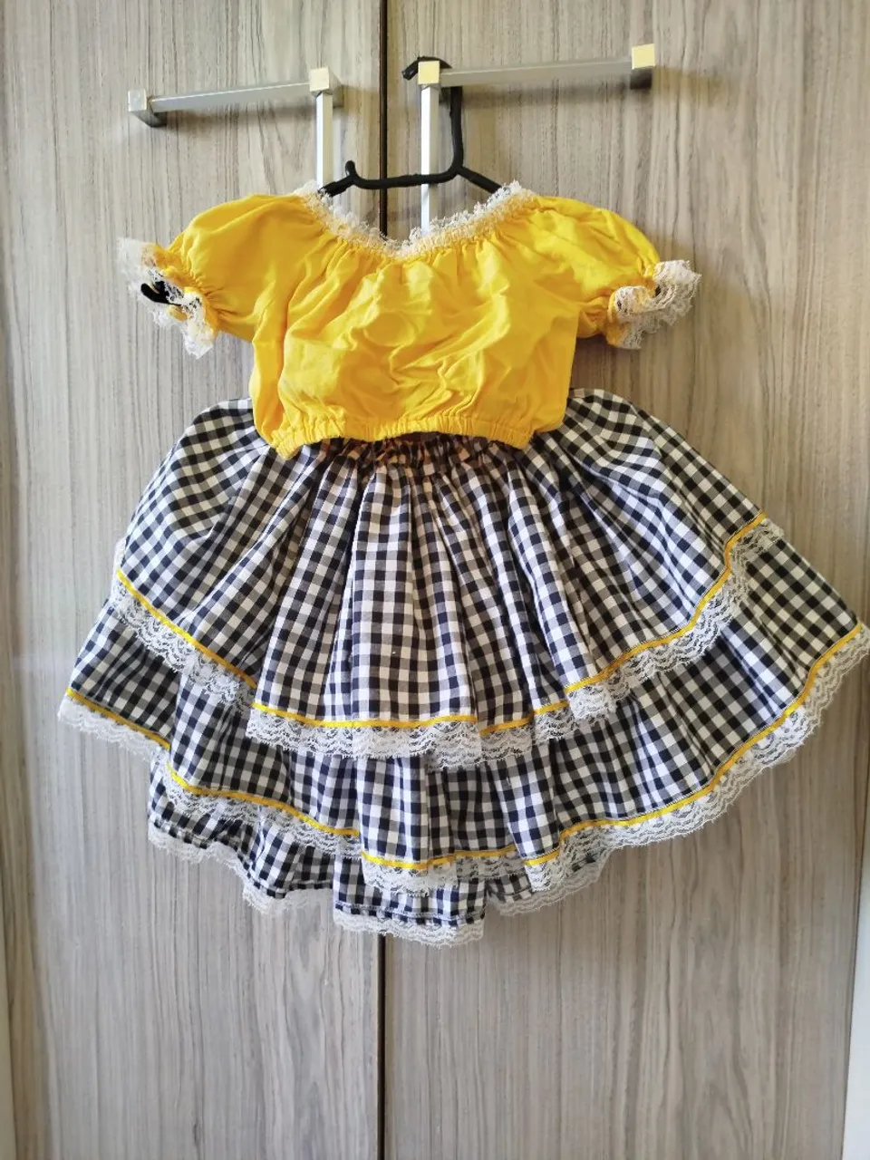 Vestido Caipira Infantil - Festa Junina