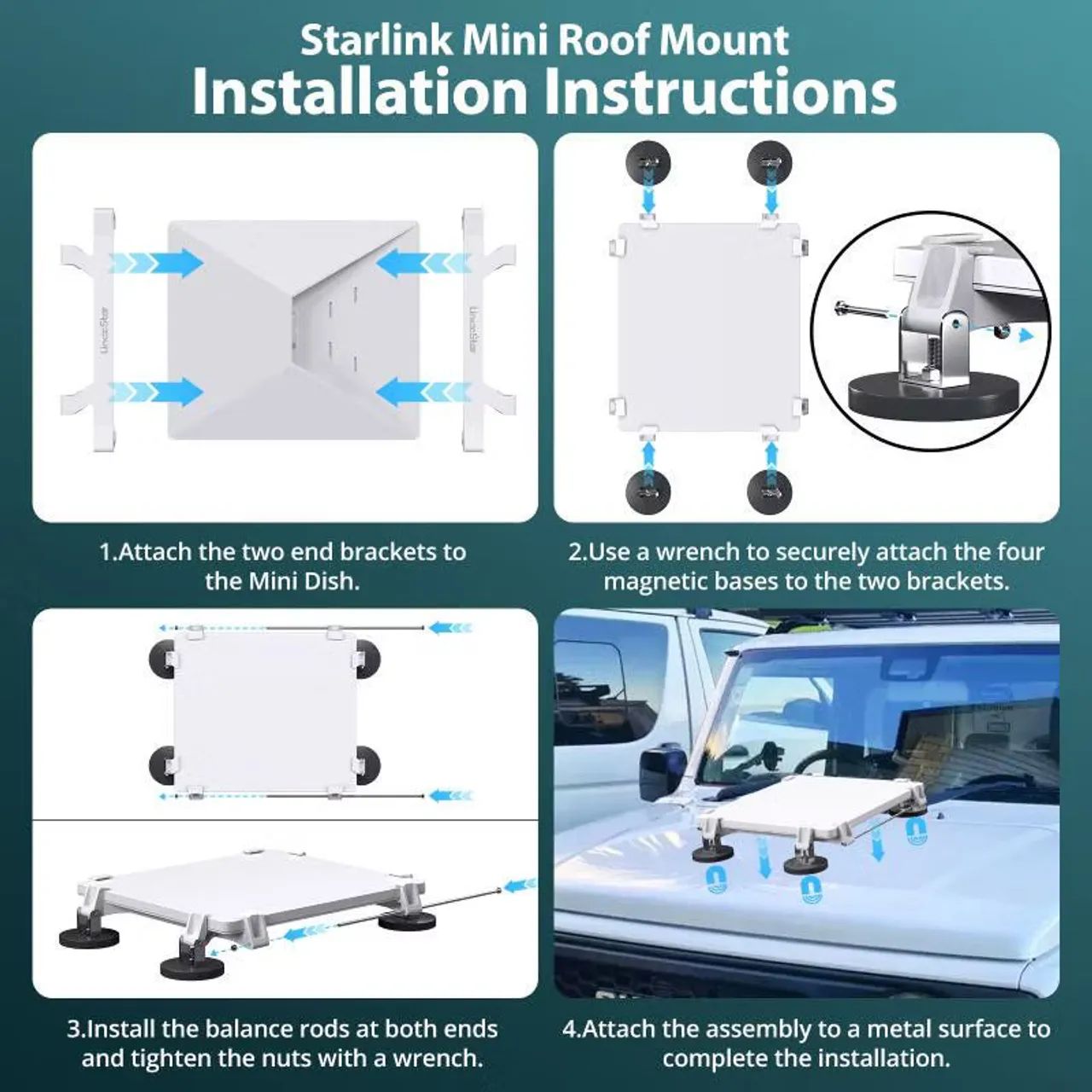 Magnetic Ceiling Mount for Starlink