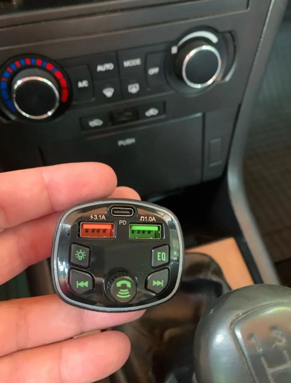 Carregador de carro usb, tipo C, micro SD, rádio, bluetooth  - Foto 5