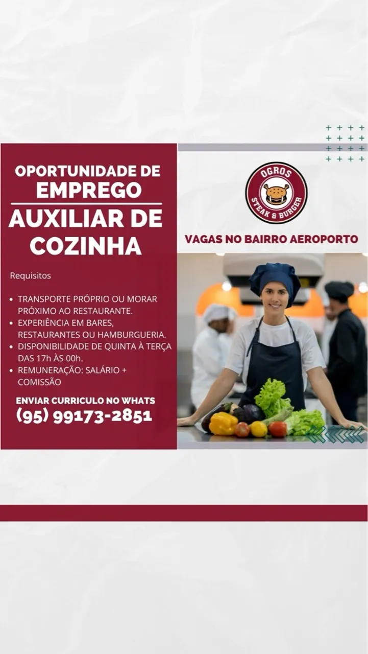 Auxiliar de Cozinha