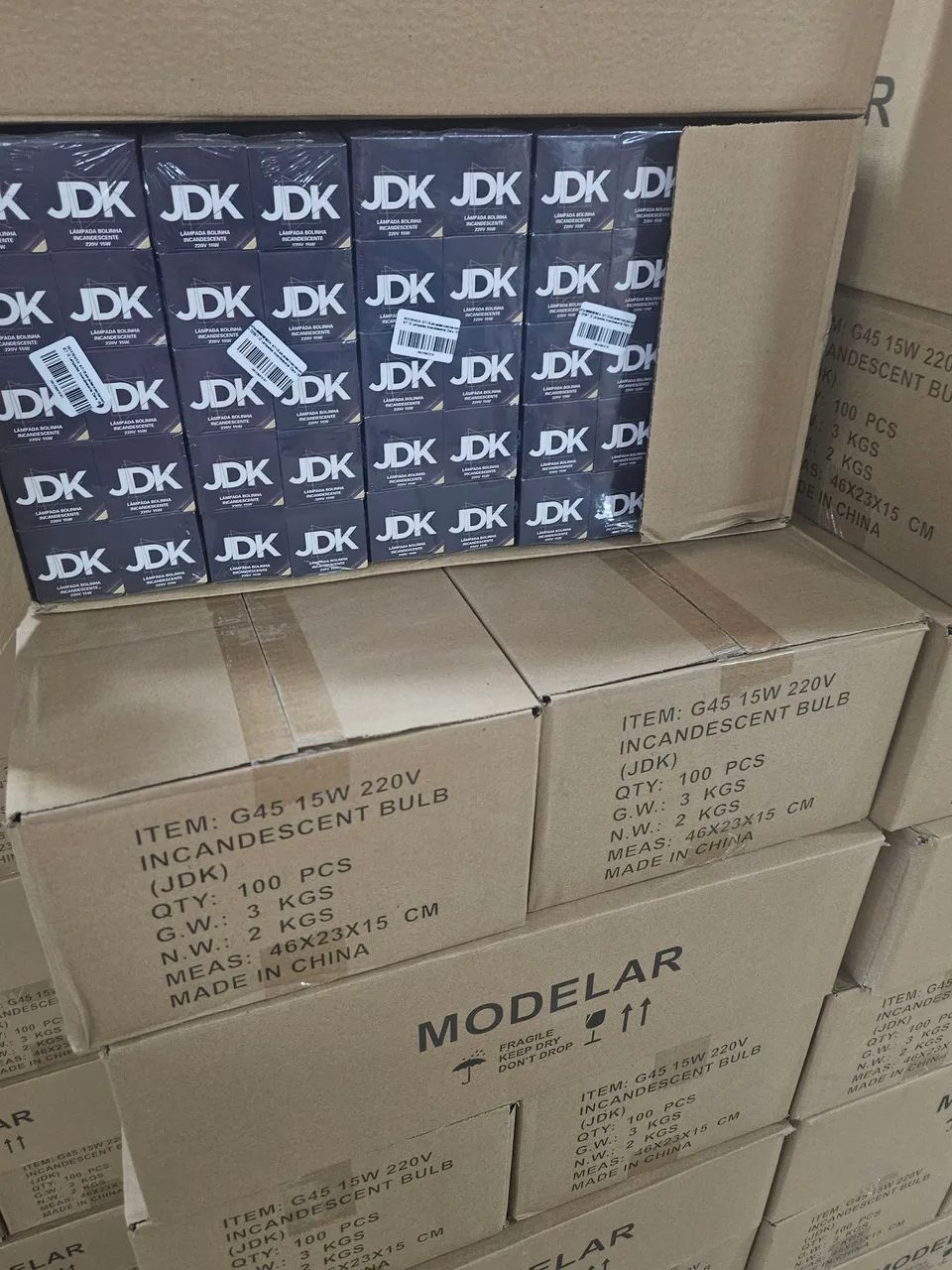 Lote Lâmpadas Bolinha Incandescente 220V 15W Clara Ótima Oportunidade  - Foto 4