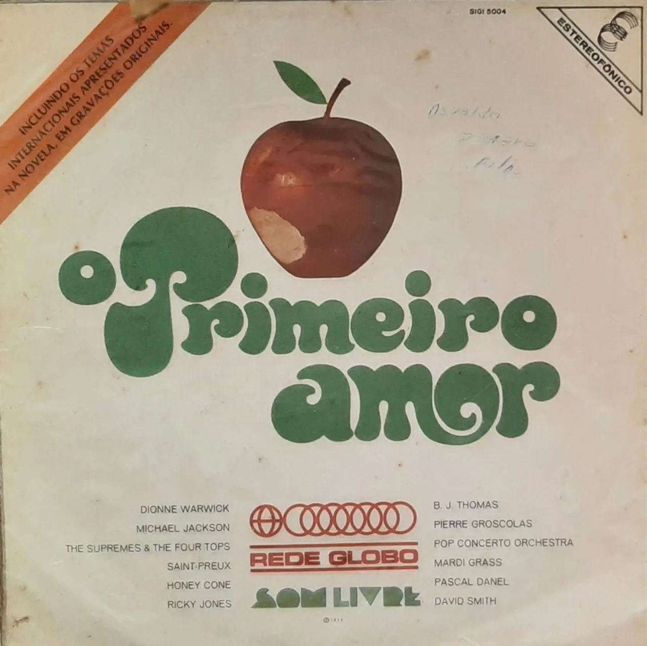 LP trilha sonora da novela O primeiro Amor