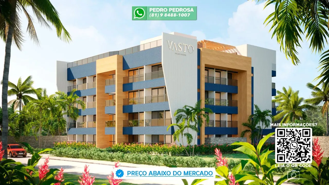 Flat em Porto de Galinhas com fácil acesso as piscinas Naturais