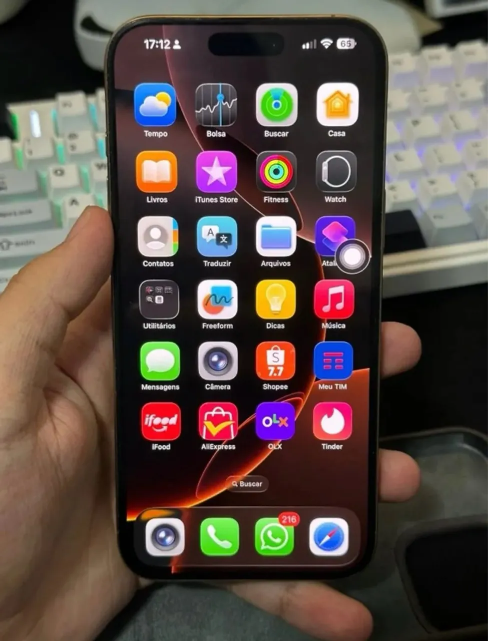 IPHONE 16 PRO MAX 256gb Gold na Garantia(esim)
