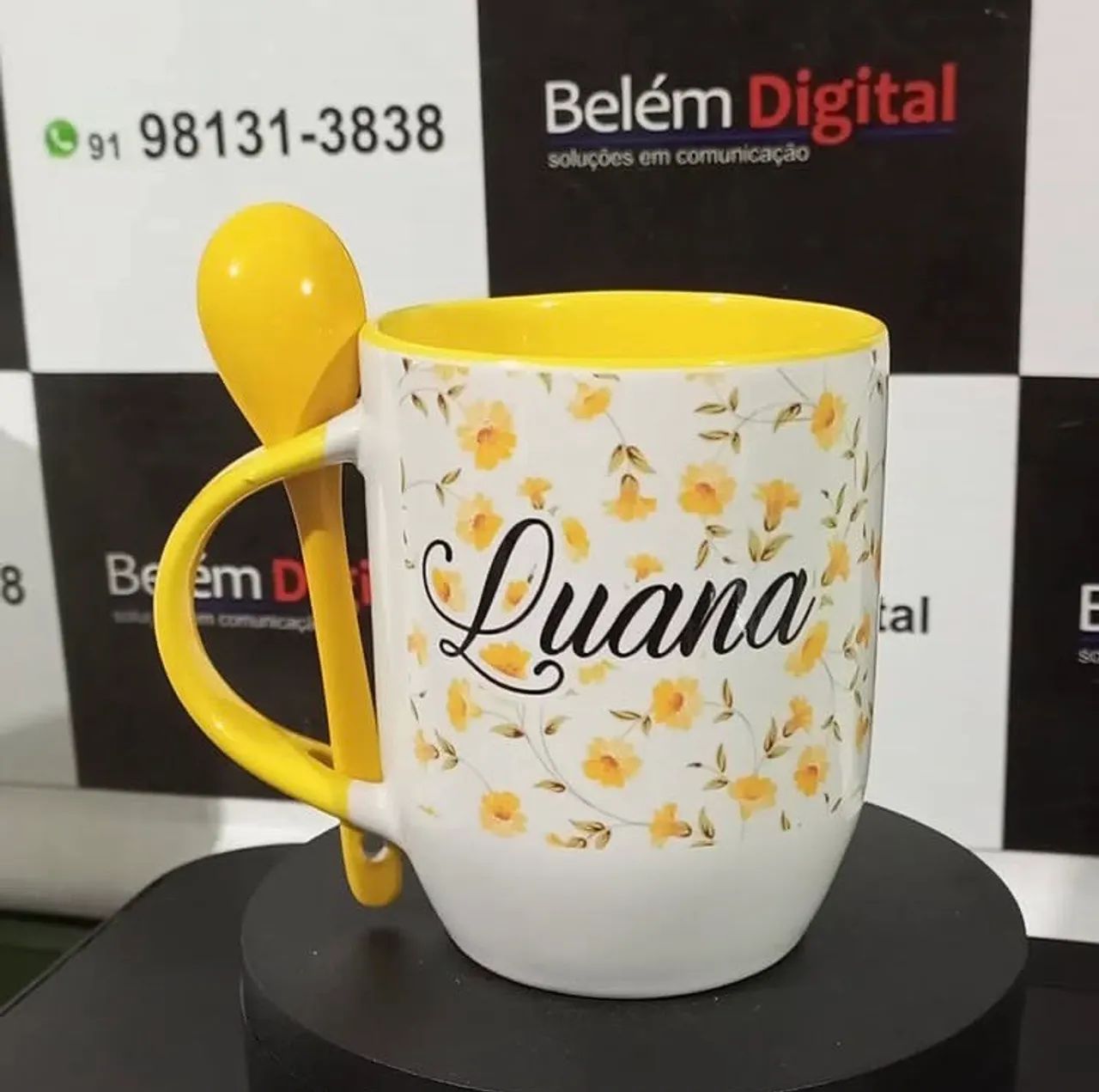 Caneca com colher personalizada  - Foto 6