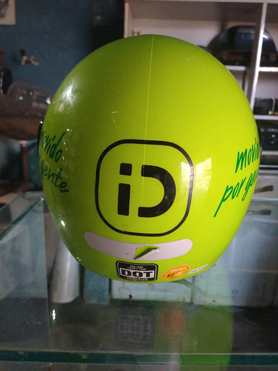 Capacete Moto Drive Verde - Foto 4