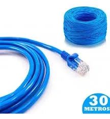 Cabo De Rede Cat Internet Lan 30 Metros, Computador Tv Notebooks - Foto 5