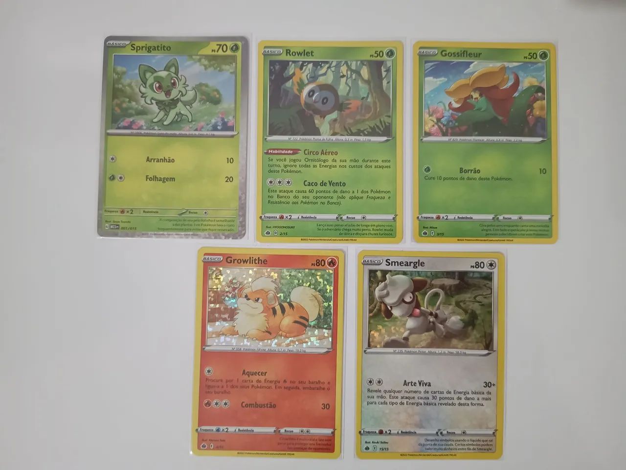 Cartas Pokémon Brilhantes (Foil) Edição MC Donalds 2022