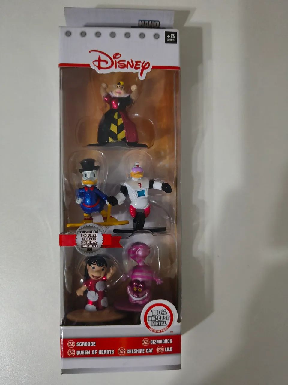 Pack 5 Figuras Disney Nano Metalfigs Lacrado 