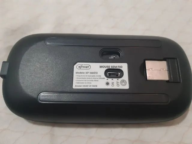 Mouse sem fio recarregável 1600dpi iluminação RGB não precisa de pilha - Foto 2