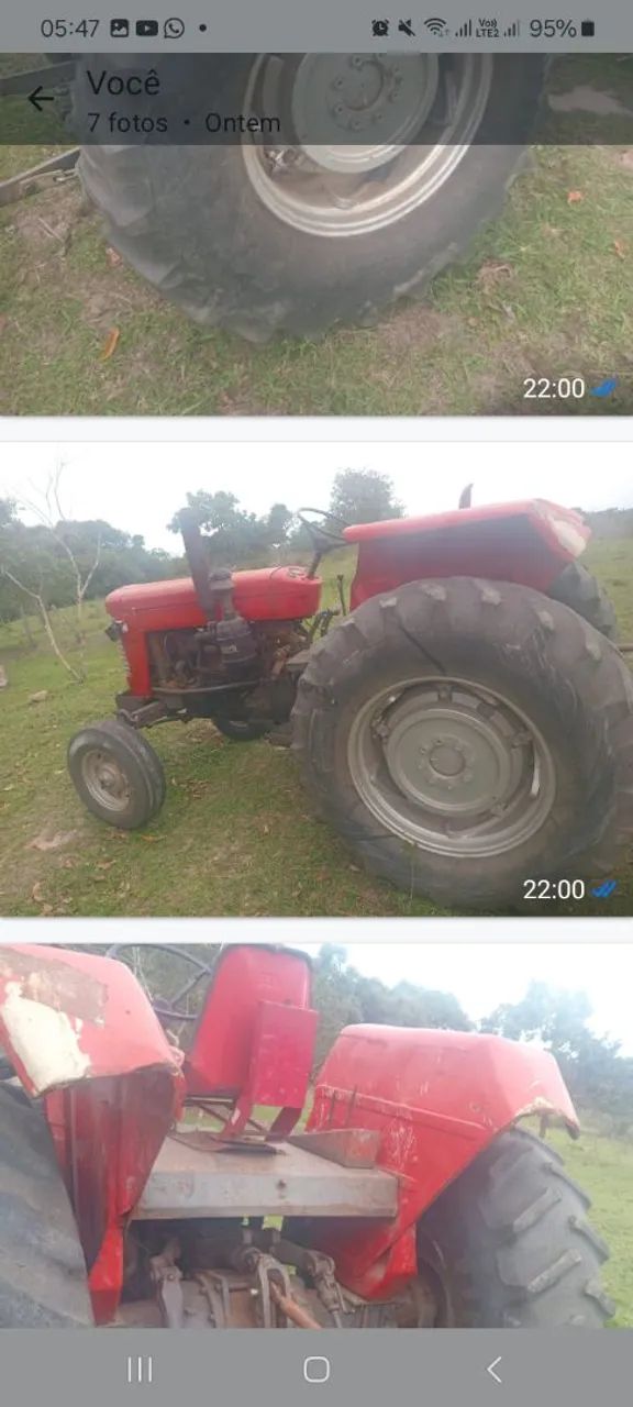 Trator massey Ferguso 95x no trab