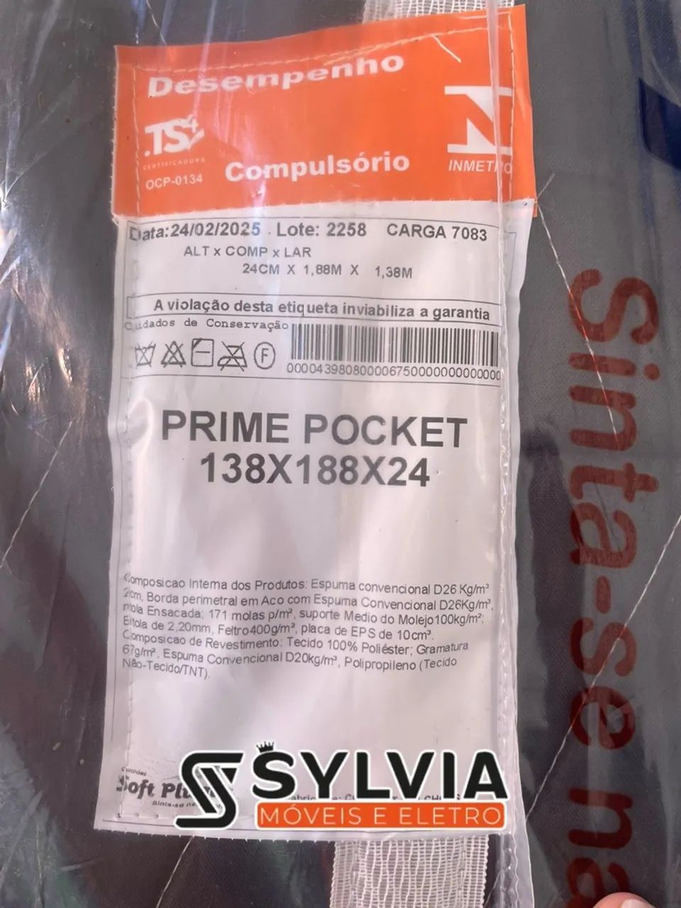 Colchão Prime Pocket 138x188x24 - Sylvia Móveis