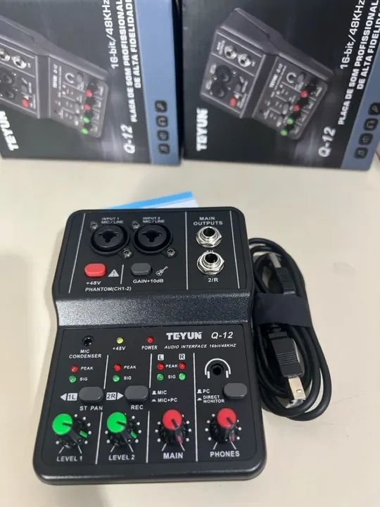 Mesa de som placa de áudio teyun interface de áudio - Foto 2