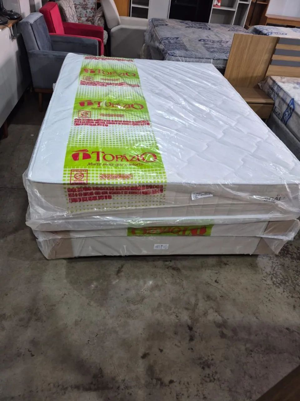 Cama Colchão e base Molas Ensacada casal promoção 