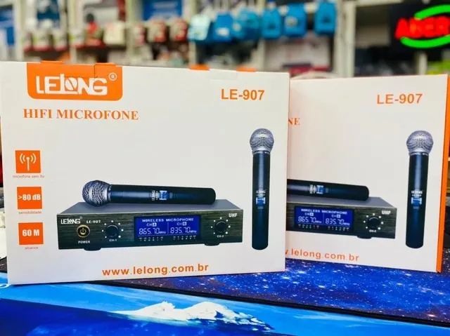 Microfone Sem Fio Lelong Le907 Profissional le-907