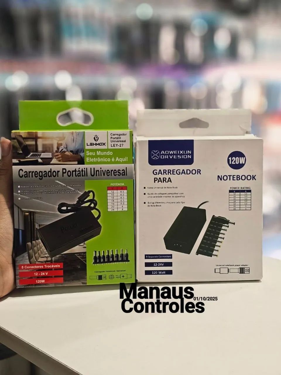 Carregador de notebook universal 
