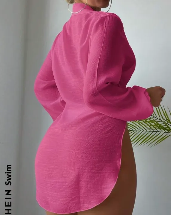 Saída de Banho de praia rosa