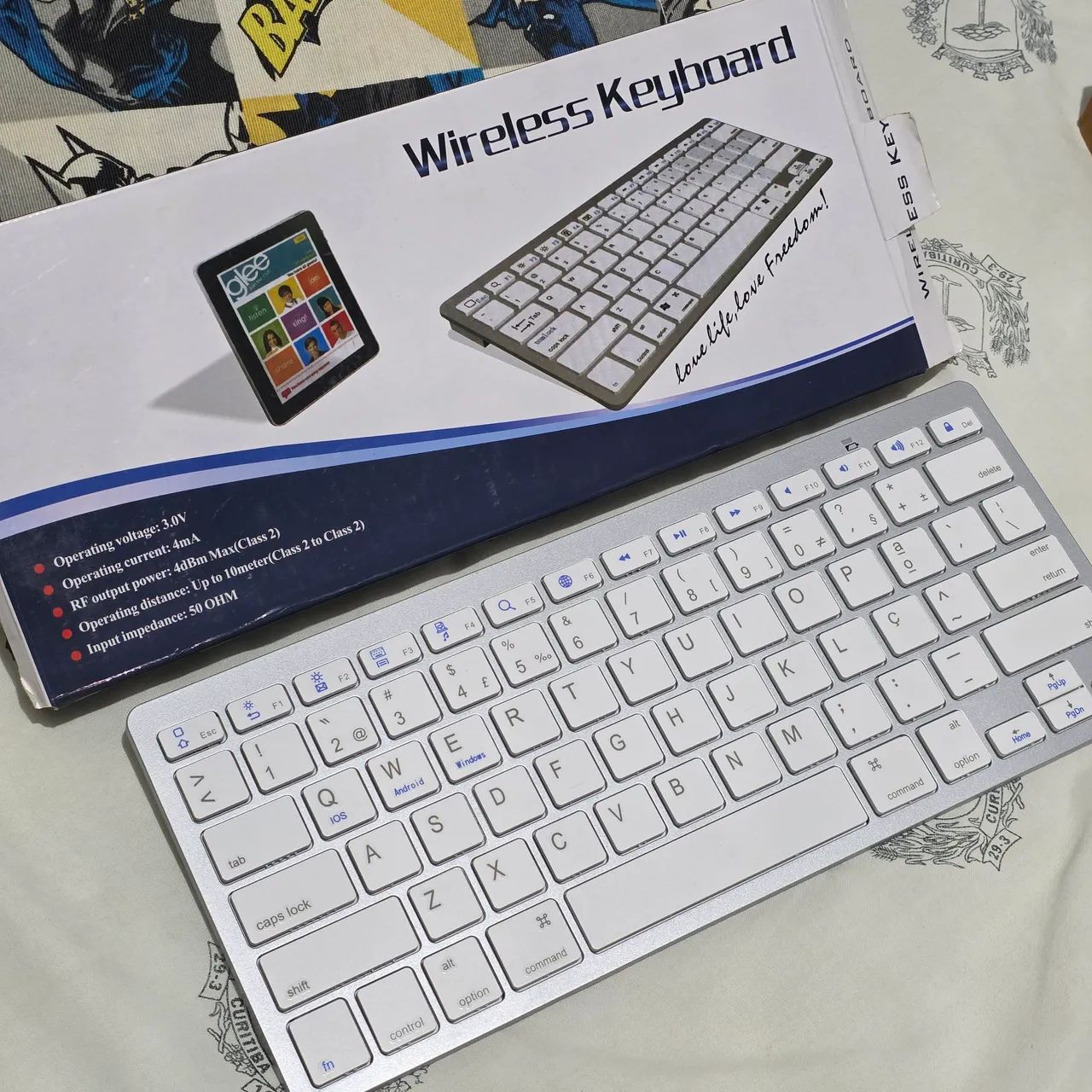 Teclado Sem Fio - Bluetooth - Compatível com Windows, Android e iOS