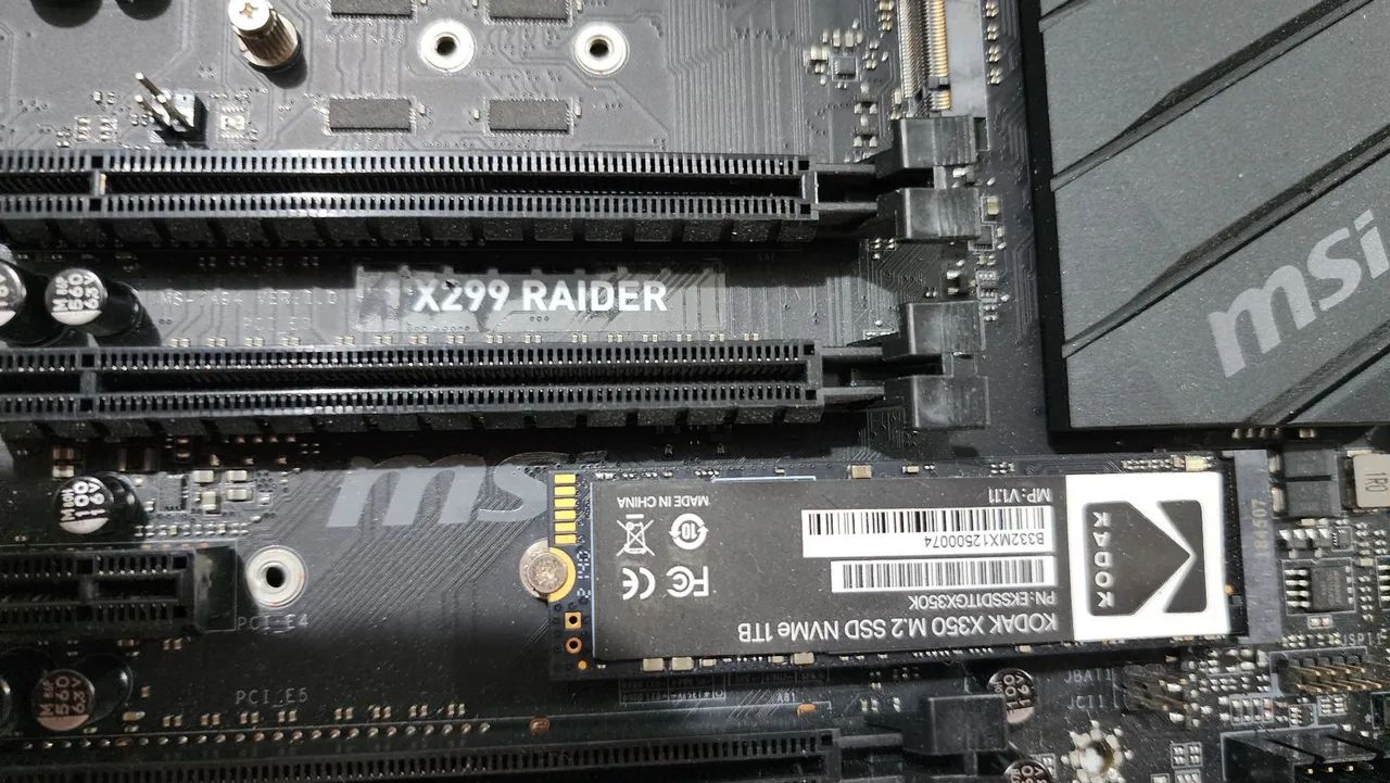 Kit i7 7800x placa mae x299 msi rider leia descrição  - Foto 4
