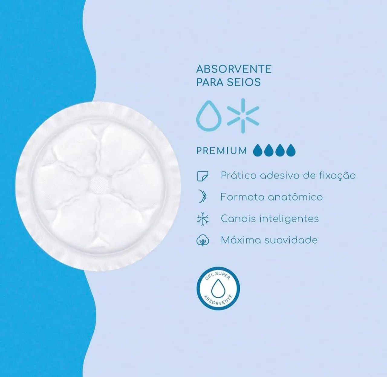 Absorvente para Seios Amamente - Leve 30 Pague 24 - Foto 2