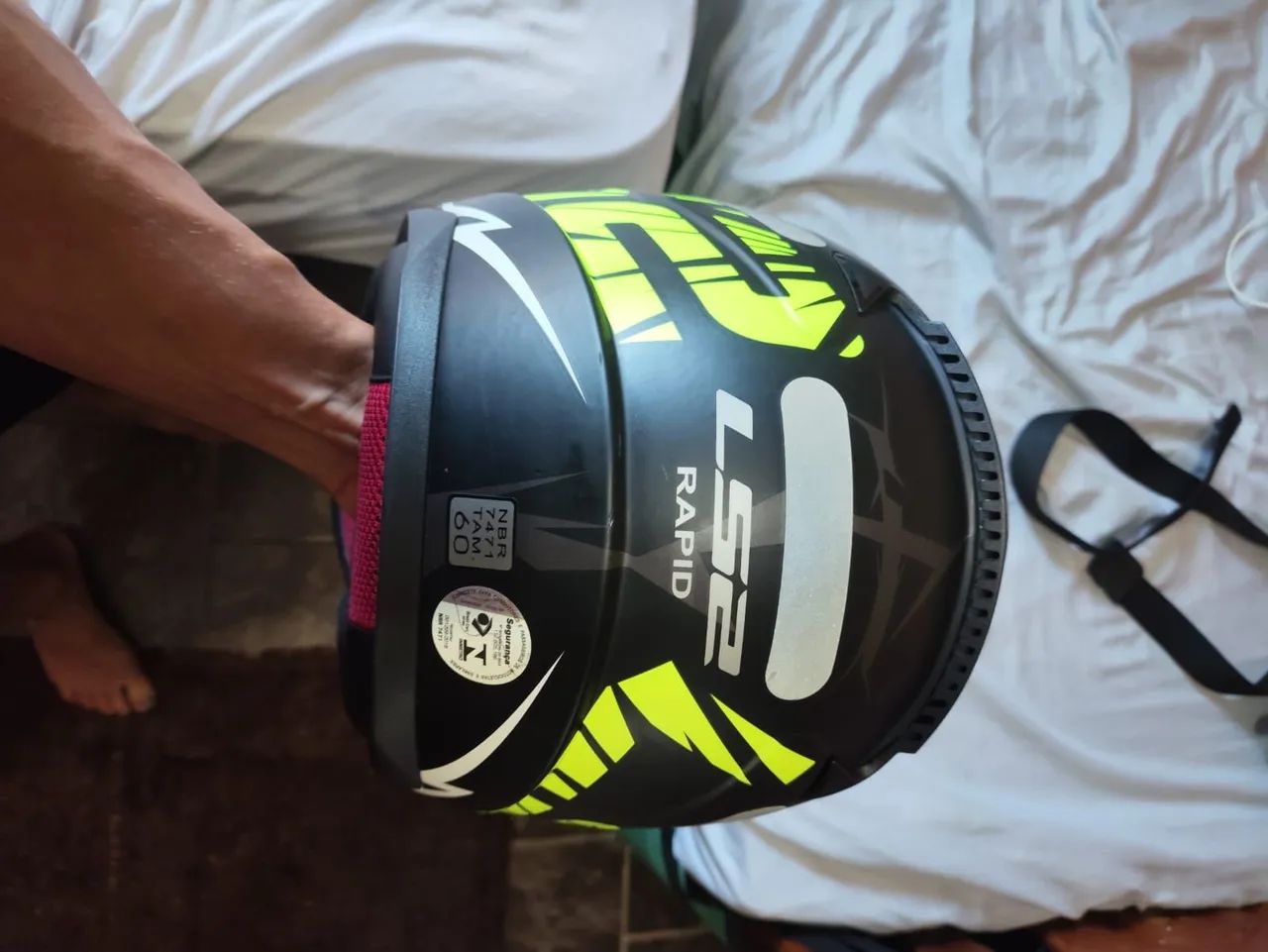 Capacete LS2 FF320 Stream Neon - Foto 3