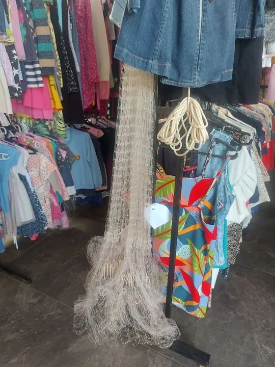 Rede de pesca -  tamanho grande( feita a mão 