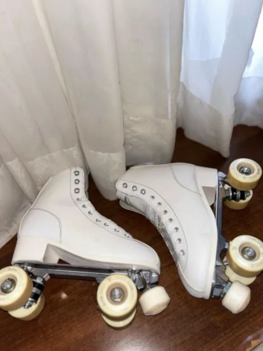 Patins Retrô Traxart QUAD Branco 37 - Foto 2
