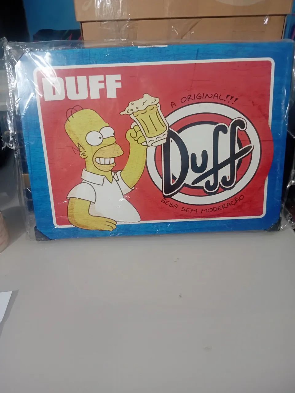 Placa decorativa Retangular Simpsons Duff30 x23cm - Foto 3