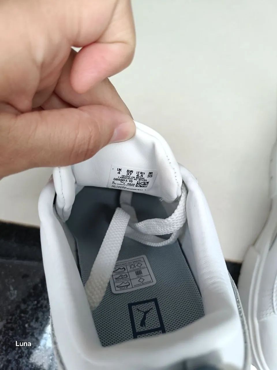 Tênis Puma king Sneakers, couro Branco - Tamanho 35 semi-novo, original  - Foto 4
