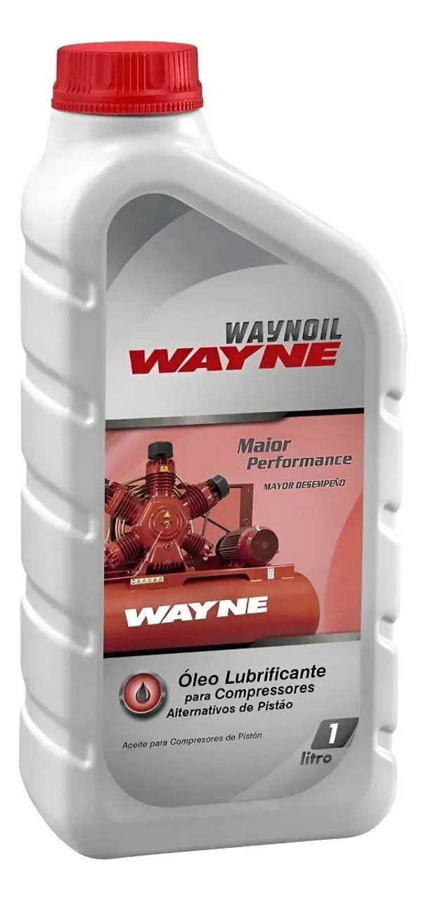 OLEO PARA COMPRESSOR WAYNOIL WAYNE 1 LITRO BRANCO SCHULZ